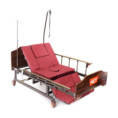 Кровать электрическая BLY-1 (MET EVA lite 4148) с полным переворотом, с туалетным устройством, с матрасом
