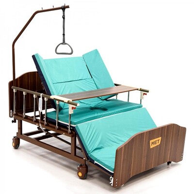 Кровать электрическая MET REVEL XL (17088)(BLY-1) ложе 120 см, с туалетным устройством, с матрасом, по с т/у, по ТУ 32.50.30-002-11459109-2019