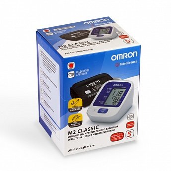 Тонометр OMRON M2 Classic (HEM-7122-LRU) универсальная манжета (без адаптера)